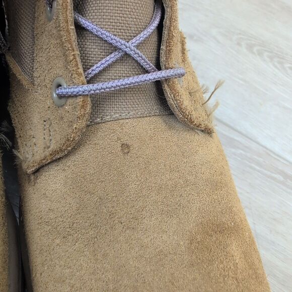 Jungle Combat Boots Mens 9.5 R Brown Leather Military Vibram Soles 2017 USA Made - Picture 11 of 13